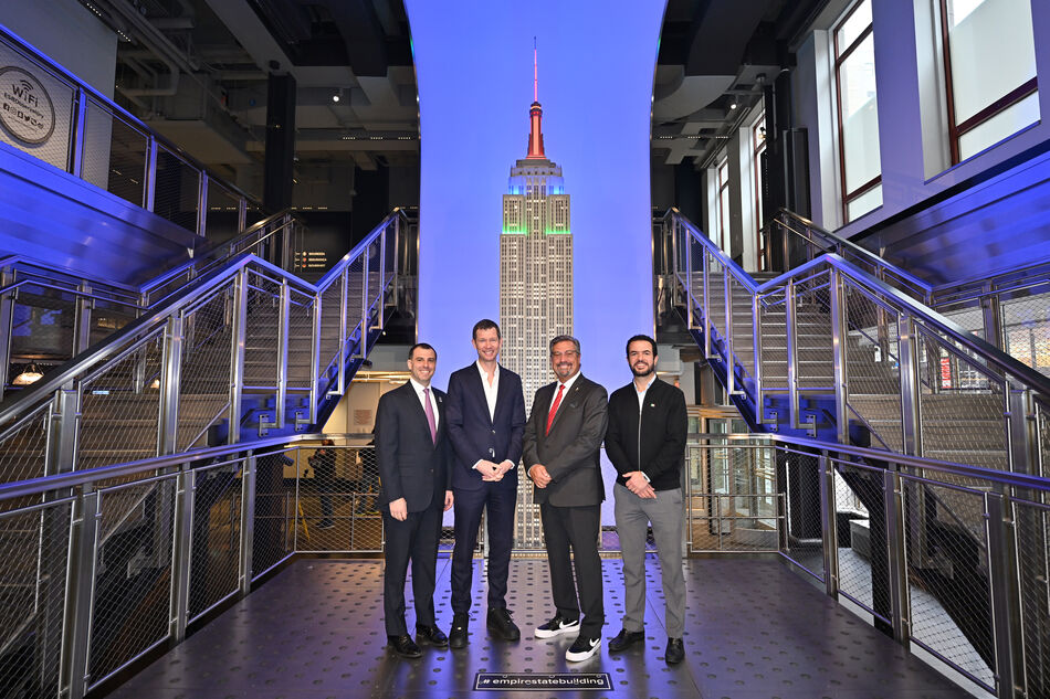 Representatives at the Grand Staircase