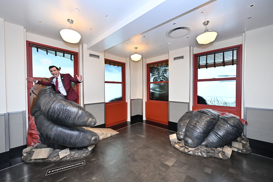 Alejandro Condis at the Kong exhibit