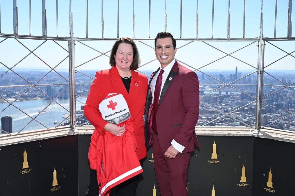 Doreen Howe and Alejandro Condis on the 86th Floor Observation Deck