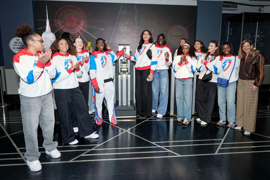 The 2026 WNBA Draftees light the Empire State Building