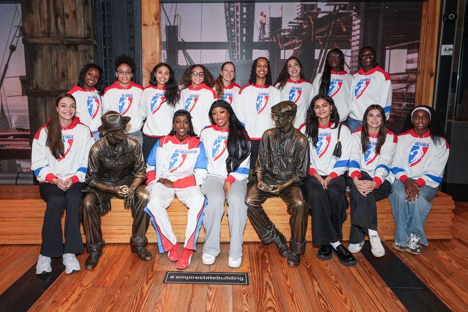 The 2026 WNBA Draftees at the Construction exhibit