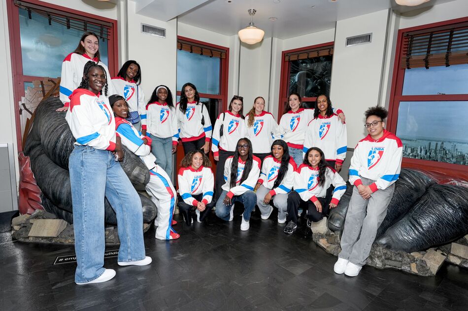 The 2026 WNBA Draftees at the Kong exhibit