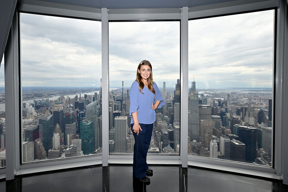 Abbey Romeo on the 102nd Floor Observation Deck