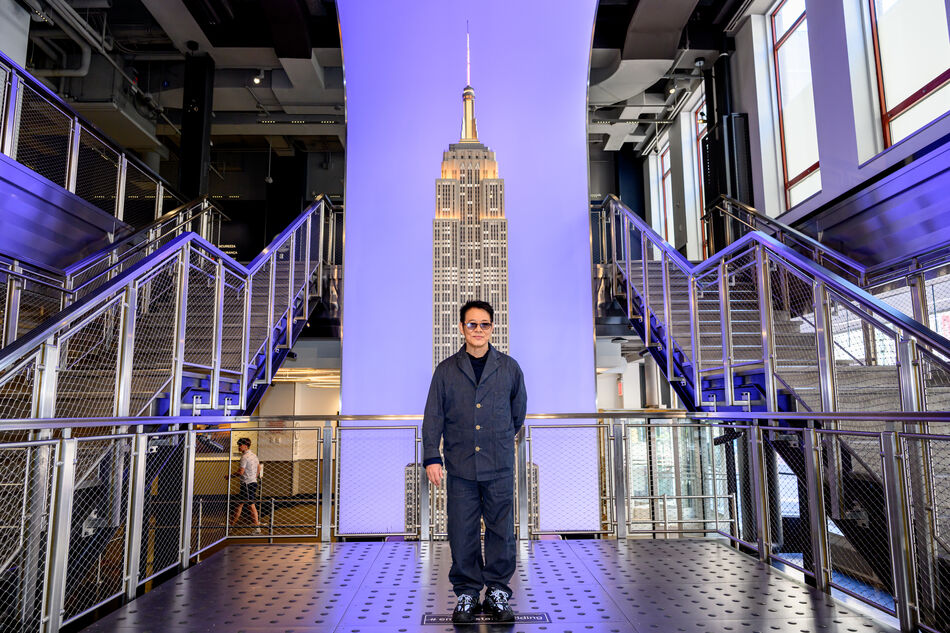 Jet Li at the Grand Staircase