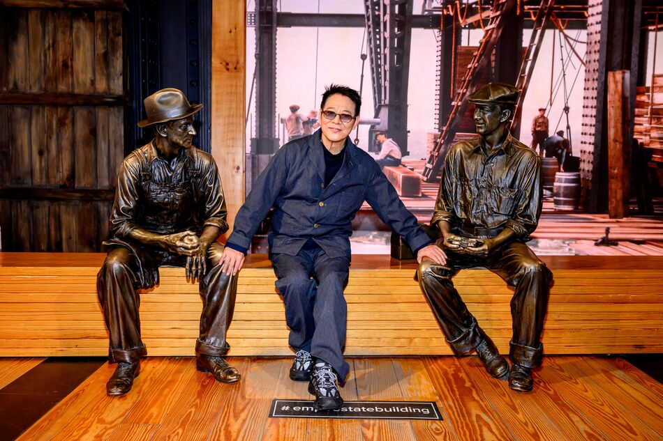 Jet Li at the Construction exhibit