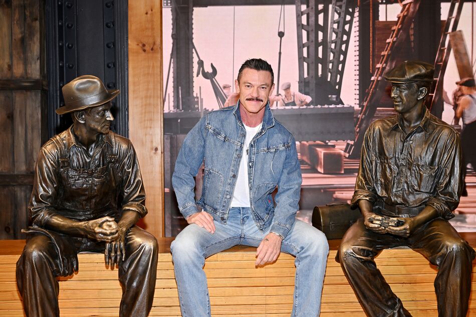 Luke Evans at the Construction exhibit