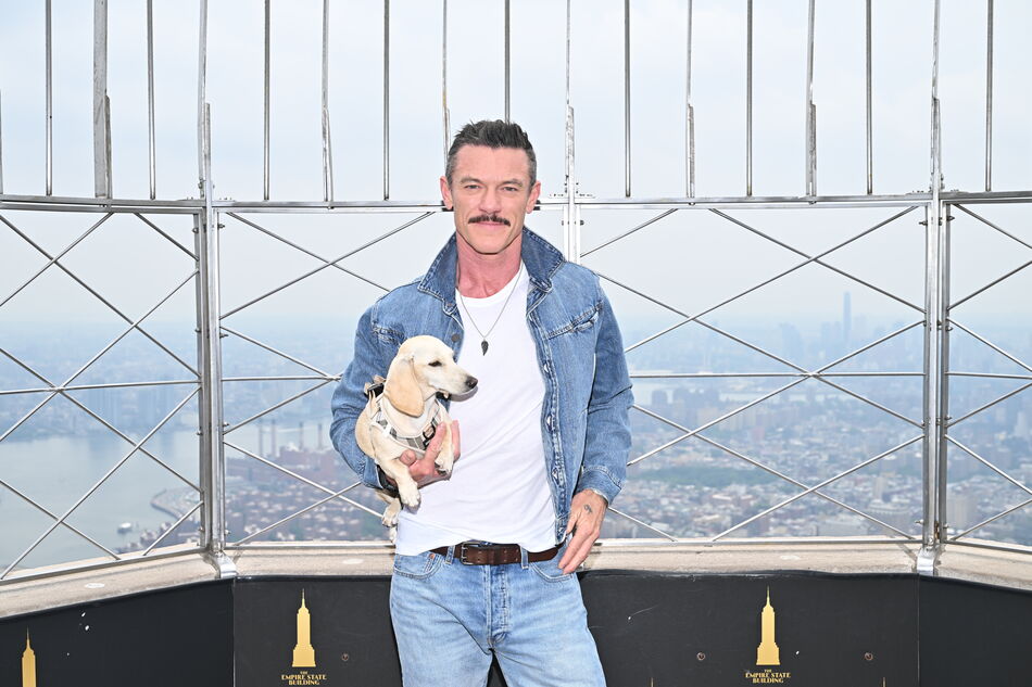 Luke Evans and Lala on the 86th Floor Observation Deck