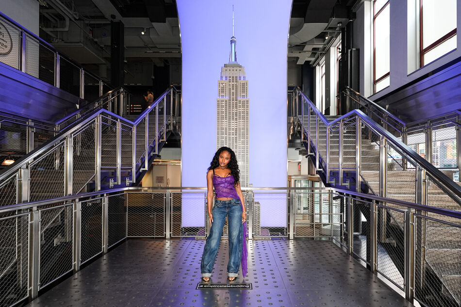 Ayra Starr at the Grand Staircase
