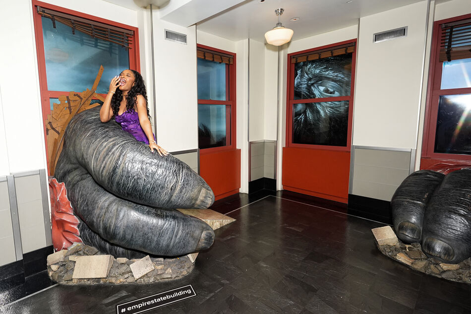 Ayra Starr at the Kong exhibit