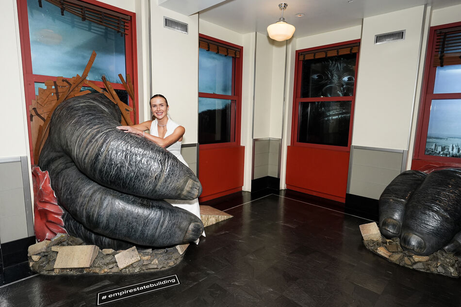 Elina Svitolina at the Kong exhibit