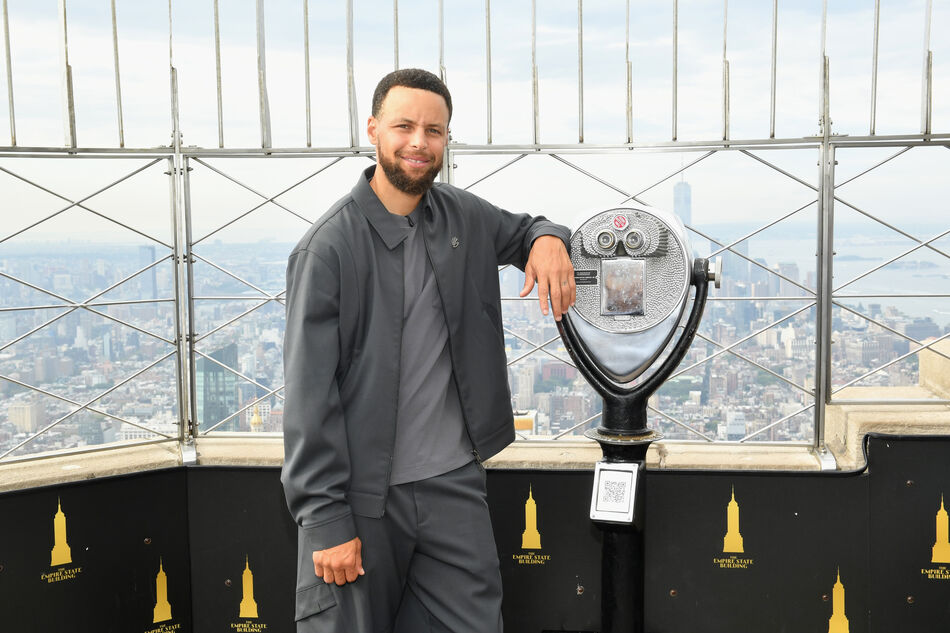 Stephen Curry on the 86th Floor Observation Deck
