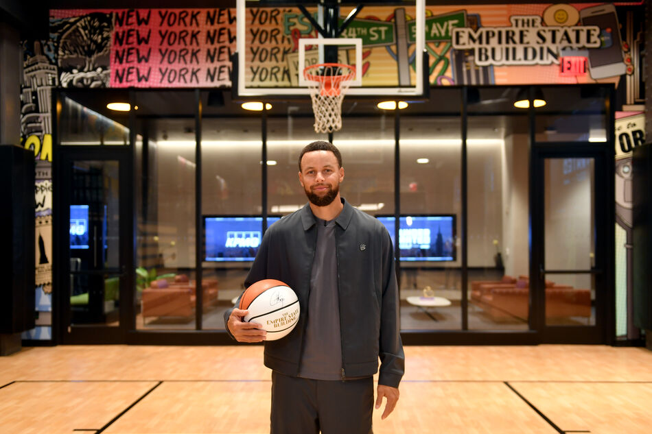 Stephen Curry at the Empire Lounge