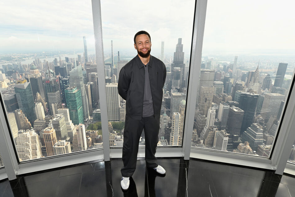 Stephen Curry on the 102nd Floor Observation Deck