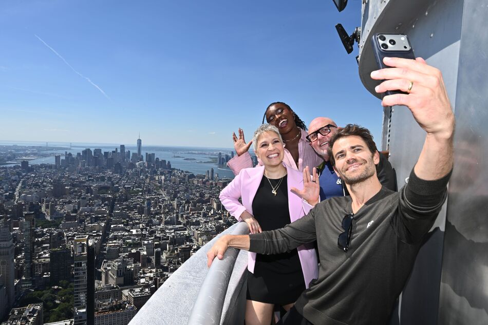 Paul Wesley, Celia Rose Gooding, Melissa Navia, and Akiva Goldsman
