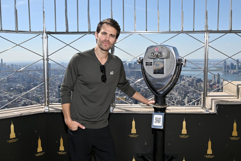 Paul Wesley on the 86th Floor Observation Deck