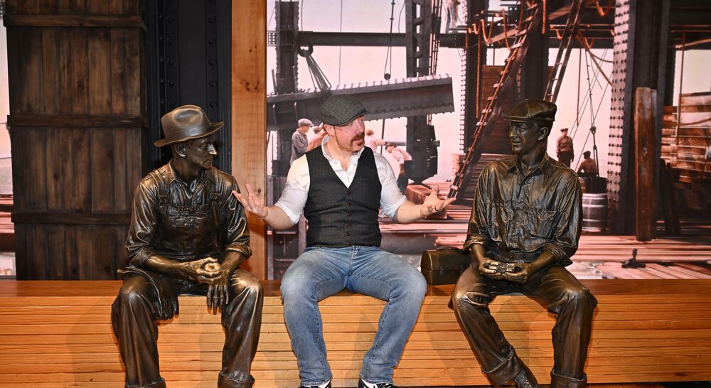 Sheamus at the Construction exhibit