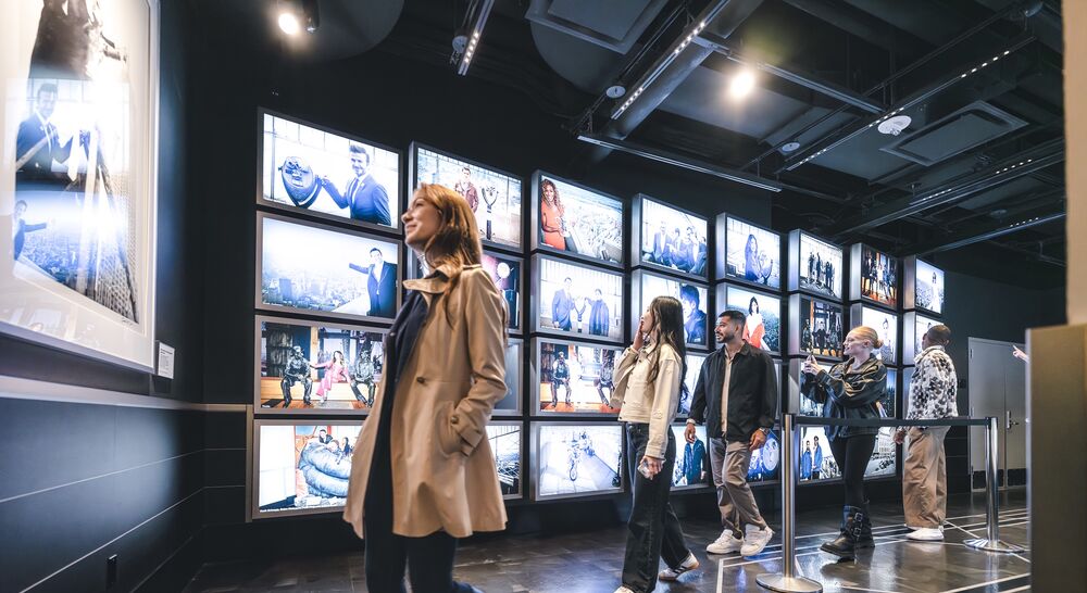 People at the Empire State Building 2nd Floor Exhibits