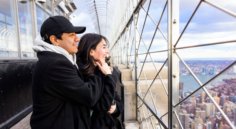 Couple on the 86th Floor Observatory