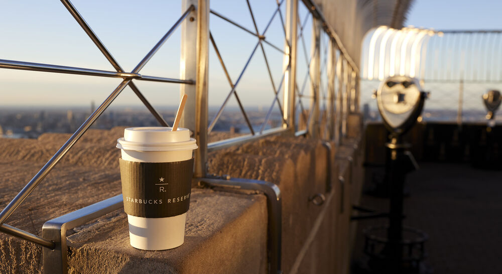 Starbucks Reserve Coffee on the Empire State Building Observation Deck
