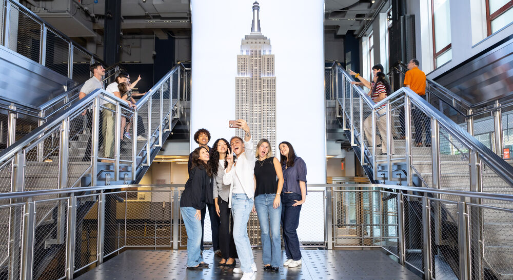 The Grand Staircase at the Empire State Building Observation Deck