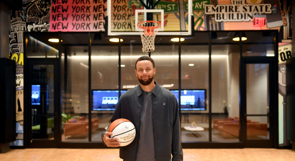 Stephen Curry at the Empire Lounge