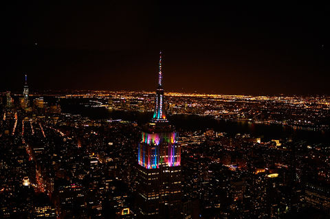 empire state building at night