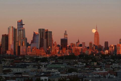 Sunset over NYC skyline