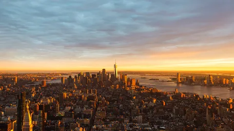 Sunset view from the 102nd Floor Observation Deck