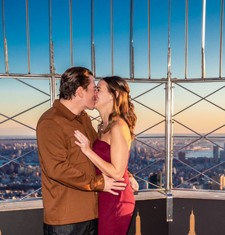 Engagement für den Empire State Building