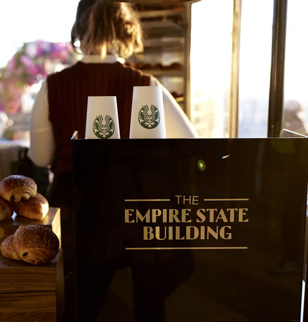 Starbucks coffee and pastries at ESB