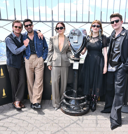 The House of the Dragon cast on the 86th Floor Observatory