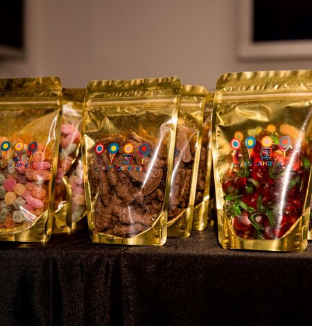 candy table from holiday movie nights at the Empire State Building Observatory