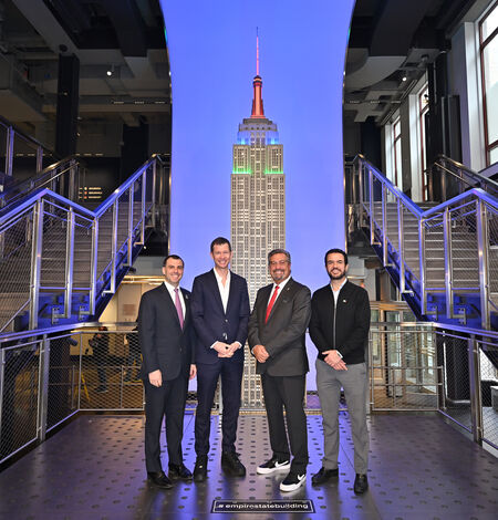 Representatives at the Grand Staircase