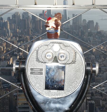 A Kong Sundae on the 86th Floor Observation Deck