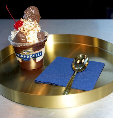 A Ghirardelli Kong Sundae