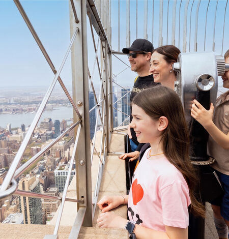 Family on the 86th Floor Observation Deck