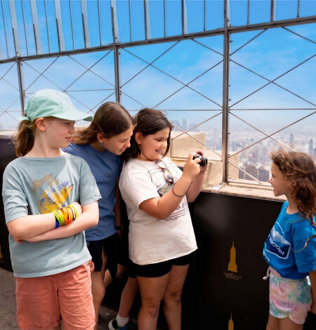 Kids on the 86th Floor Observation Deck