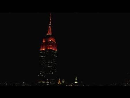 Spettacolo di luci dell'Empire State Building - Incontra i Mets