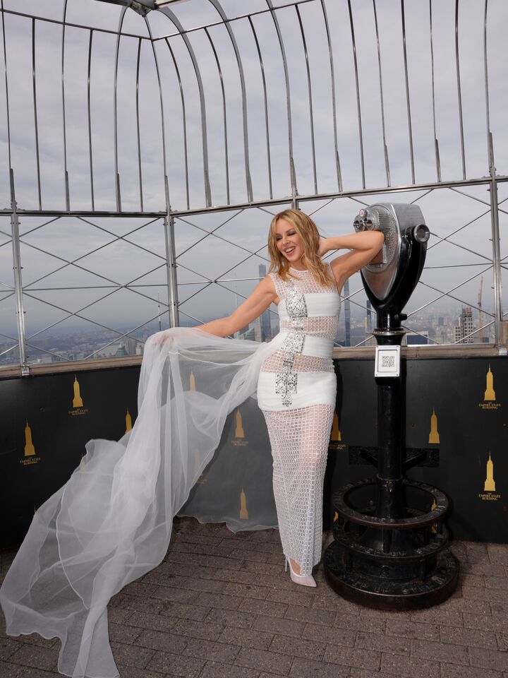 Kylie Minogue on the 86th Floor Observatory