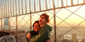 sunrise view from the 86th floor observation deck