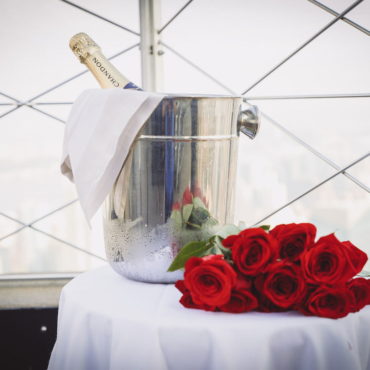 roses and champagne