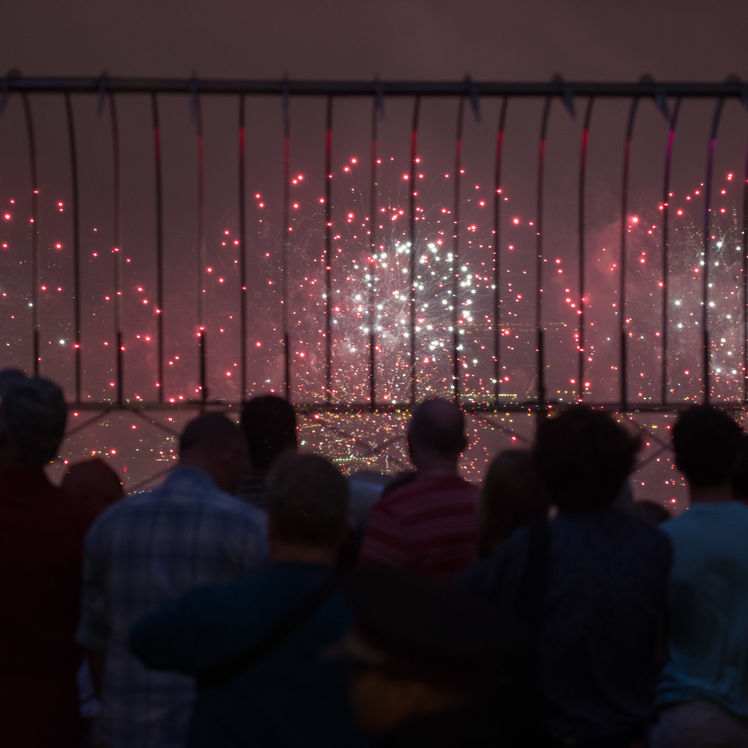 Fourth of July fireworks from the 86th Floor Observatory