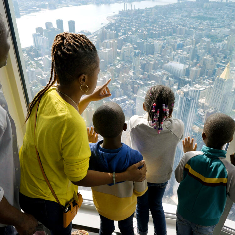 Family at the Empire State Building's 102nd Floor Observatory