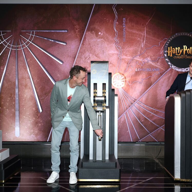 Tom Felton lights the Empire State Building