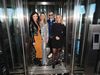 The cast of "Blue Bloods" poses in the mast car