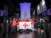 Shirleen Allicot and members of the Red Cross