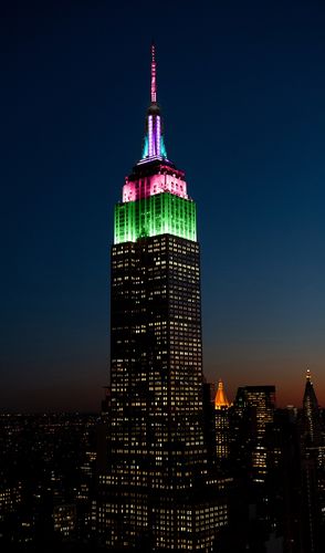 Illuminazione privata dell'Empire State Building