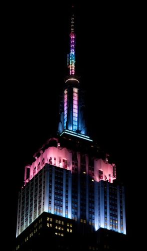 Pasen kleuren Empire State Building