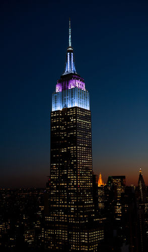 Memorial Day da Polícia - Iluminação do Empire State Building