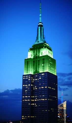 Empire State Building Lit for Habitat For Humanity